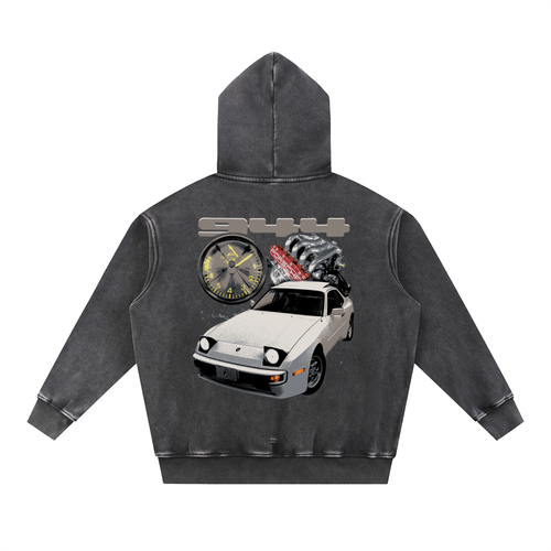 porsche,vintage,944,80s,90s,oversized,washed,retro,hoodie