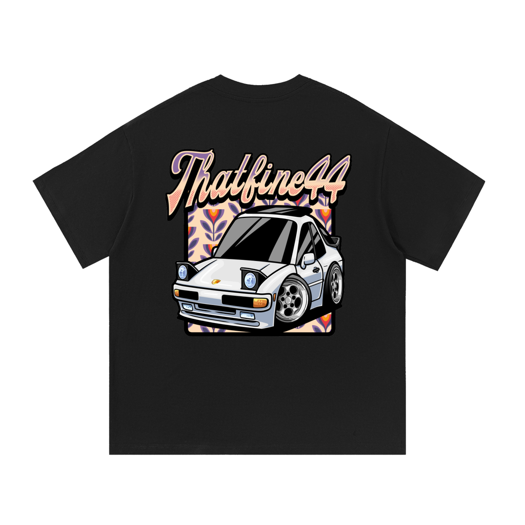 Porsche 944 Toons Car with Back Design - Essential Cotton T-Shirt