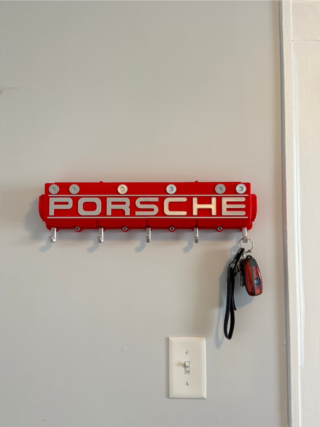 Porsche 944 Cam Tower Housing Key Holder | Wall-Mounted Key Rack