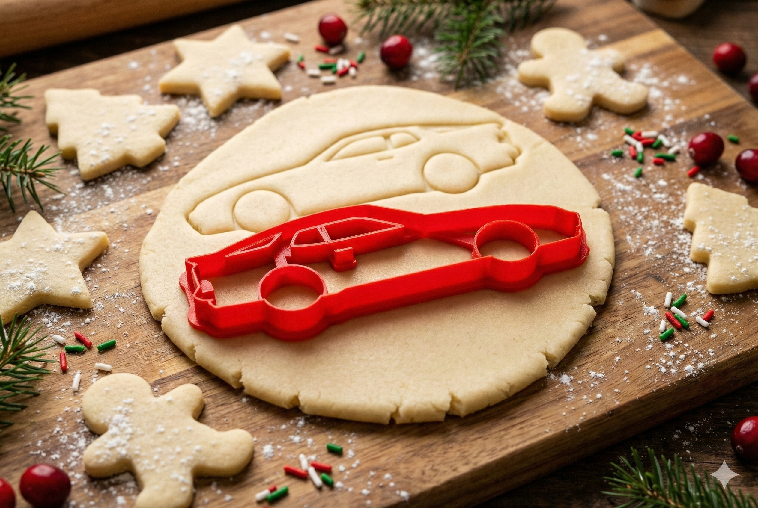 Porsche 944/944 Turbo Christmas Cookie Cutter