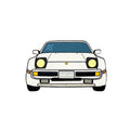 Porsche 944 Pop-Up Headlights Sticker