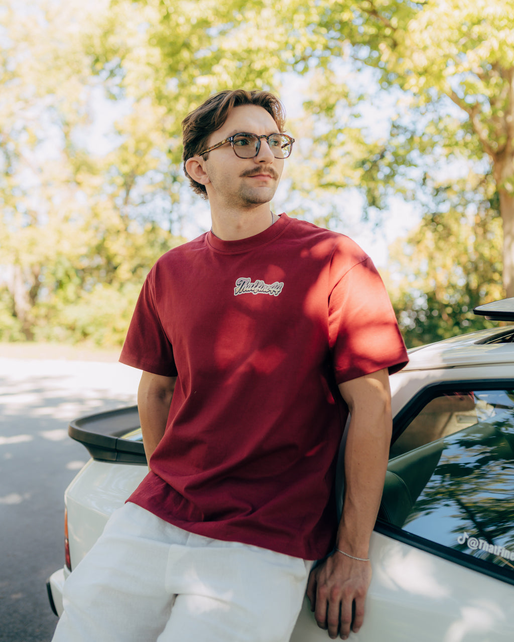 Porsche 944 Toons Car with Back Design - Essential Cotton T-Shirt