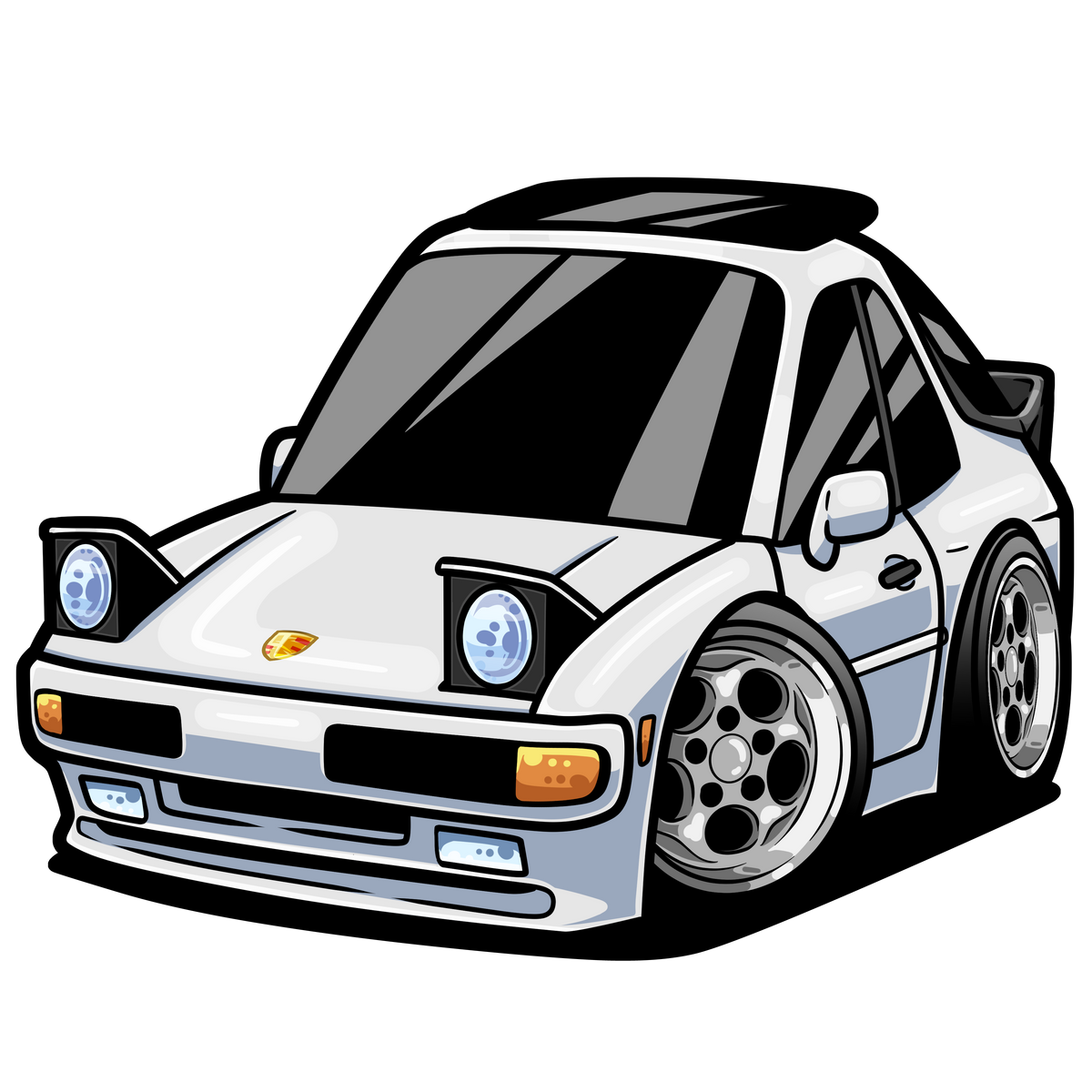 Thatfine44 Toons Car Sticker