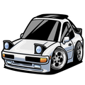 Thatfine44 Toons Car Sticker