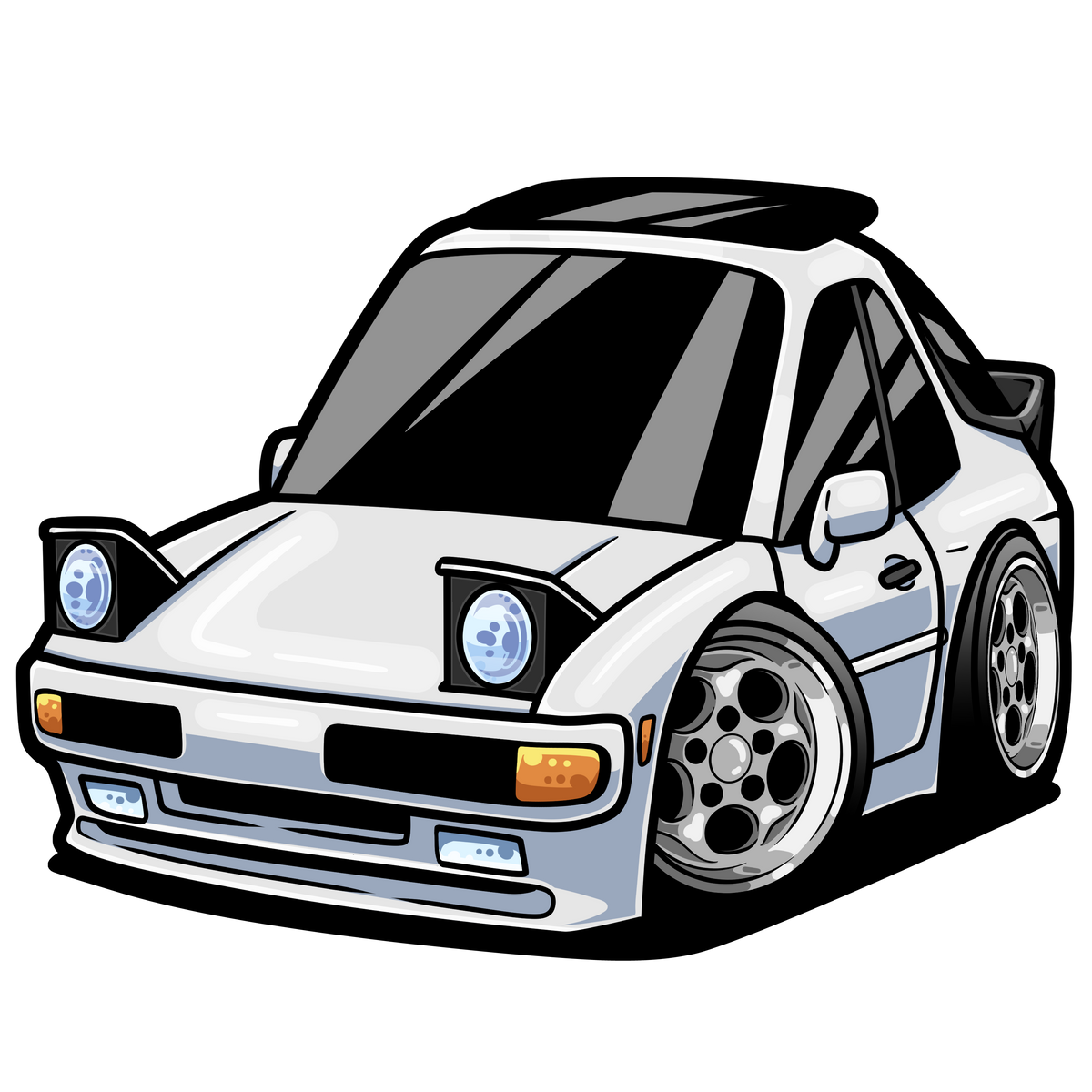 Thatfine44 Toons Car Sticker